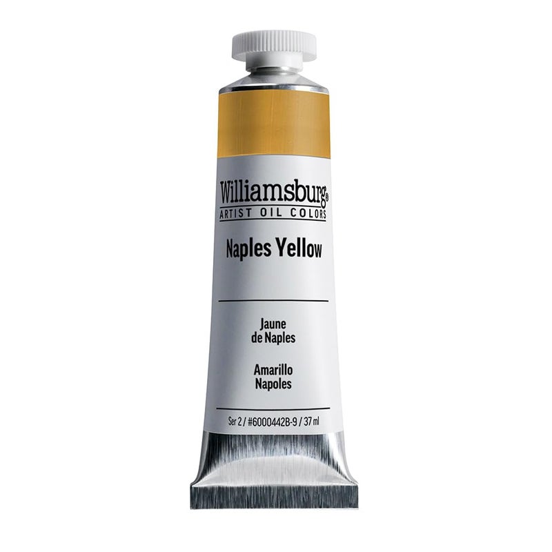 Williamsburg Artist Oil Colors by GOLDEN, Naples Yellow, 37 ml tube, Professional Oil Paint, Opaque - Image 1